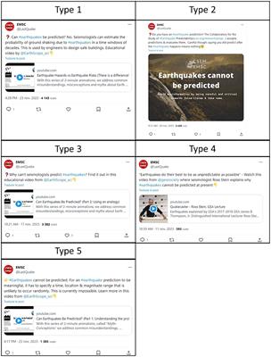 Prebunking earthquake predictions on social media